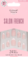 Künstliche Nägel Salon French 128 Set Elegant Touch