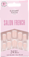 Künstliche Nägel Salon French 164 Set Elegant Touch