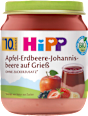 Frucht & Getreide Apfel-Erdbeere-Johannisbeere auf Grieß, ab dem 10. Monat HiPP