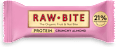 Barretta proteica 21% biologica crunchy alla mandorla RAW BITE