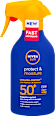 Hidratáló naptej FF50+, Protect & Moisture  NIVEA SUN