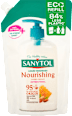Antibakteriálne tekuté mydlo mandľové mlieko & materská kašička – náhradná náplň SANYTOL