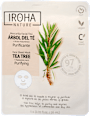 Čistiaca textilná pleťová maska Tea Tree + Hyaluronic Acid IROHA nature