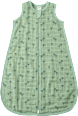 Schlafsack 0,5 TOG aus Musselin mit Palmen-Muster, grün, 80 cm ALANA