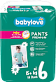 Scutece chiloţel premium numărul 6 babylove