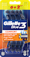 Jednorazowe maszynki do golenia BLUE3 (6+2) Gillette