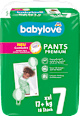 Pannolini premium a mutandina 7 XXL (17+ kg) babylove