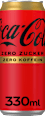 Erfrischungsgetränk Cola Zero Zucker Zero Koffein Coca-Cola