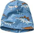 Beanie Pro Climate mit Dino-Muster, blau, Gr. 50/51 ALANA