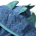 Badeponcho mit 3D-Dino-Applikation, blau, Gr. 0, ca. 1 - 4 Jahre ALANA