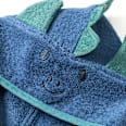 Badeponcho mit 3D-Dino-Applikation & Ärmel, blau, Gr. 1, ca. 5 - 7 Jahre ALANA