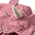 Badeponcho mit 3D-Einhorn-Applikation & Ärmel, rosa, Gr. 0, ca. 1 - 4 Jahre ALANA