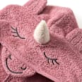 Badeponcho mit 3D-Einhorn-Applikation & Ärmel, rosa, Gr. 1, ca. 5 - 7 Jahre ALANA