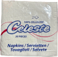 Ubrusi, 2-slojni, bijeli, 33 x 33 cm Celeste