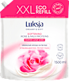Kremowe mydło w płynie Rose & Milk Proteins, zapas Luksja