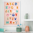 Poster A2, Alphabet (42x63 cm) dm home