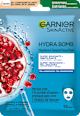Maschera in tessuto SKINACTIVE HYDRA BOMB super idratante rimpolpante con acido ialuronico e melograno GARNIER SKIN ACTIVE