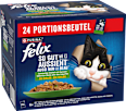 Nassfutter Katze, gemischte Vielfalt mit Gemüse in Gelee, Multipack (24x85g) Felix