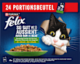 Nassfutter Katze, gemischte Vielfalt mit Gemüse in Gelee, Multipack (24x85g) Felix