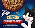 Nassfutter Katzen, Crunchy Geschmacksvielfalt vom Land, Multipack (20x85g + 2x40g) Felix