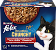 Nassfutter Katzen, Crunchy Geschmacksvielfalt vom Land, Multipack (20x85g + 2x40g) Felix