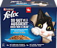 Nassfutter Katze Geschmacksvielfalt aus dem Wasser in Gelee Multipack (18x85 g) Felix