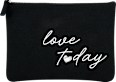 Kosmetiktasche schwarz " love today" manòu