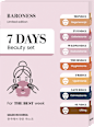 7 Days Beauty Set For The Best Week BARONESS