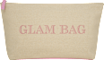 Kulturtasche beige "Glam Bag" manòu