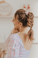 Scrunchie Spitze Langhaarmädchen