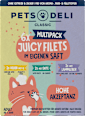 Nassfutter Katze juicy Filets, Multipack (6x70 g) Pets Deli