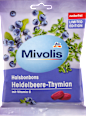 Halsbonbons Heidelbeere-Thymian zuckerfrei Mivolis