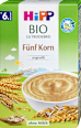 Bio-Getreidebrei Fünfkorn HiPP
