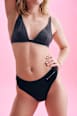 Periodenunterwäsche Seamless Tanga Schwarz, Gr. 40 The Female Company