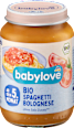 Bio zelenjavni pripravek s testeninami in govedino, po dopolnjenem 5. mesecu babylove