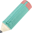 Mäppchen Buntstift, Canvas, mint-rosa, (24x6x6 cm) Vito & Joe