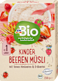 Detské müsli s malinovými vločkami a kúskami jahôd dmBio