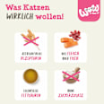 Nassfutter Katze mit Rind, Huhn & Lachs, Filets in Sauce Multipack (6x85 g) WOW