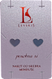 posebna si - srebrne minđuše: srce LEVERIS jewelry