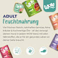 Nassfutter Hund mit Rind, Karotte & Zucchini, Adult  WOW