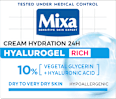 HYALUROGEL RICH dnevna krema za lice Mixa