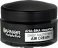 Zmatňujúci denný pleťový krém AHA + BHA Charcoal 3v1 GARNIER PureActive