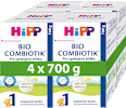 BIO počáteční mléčná kojenecká výživa 1 Combiotik 0m 4x700g HiPP