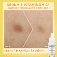 Rozjasňujúce sérum + denný pleťový UV fluid Vitamin C Invisible SPF 50+ GARNIER SKIN NATURALS
