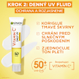 Rozjasňujúce sérum + denný pleťový UV fluid Vitamin C Invisible SPF 50+ GARNIER SKIN NATURALS