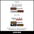 Infaillible mascara pentru sprâncene 108 Brunet Închis L'ORÉAL PARiS