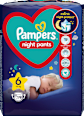 Pieluchomajtki na noc rozmiar 6, 15+ kg Pampers night pants