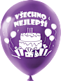 nafukovací balónky Všechno nejlepší MFP