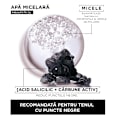 Apă micelară cu textură de gel îmbogățită acid salicilic și cărbune activ GARNIER SKIN NATURALS