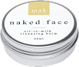 naked face oil-to-milk cleansing balm mak skincare